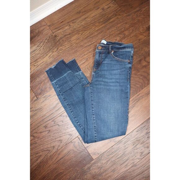 Loft modern skinny ankle jeans medium size ash - size 26in - Picture 7 of 9